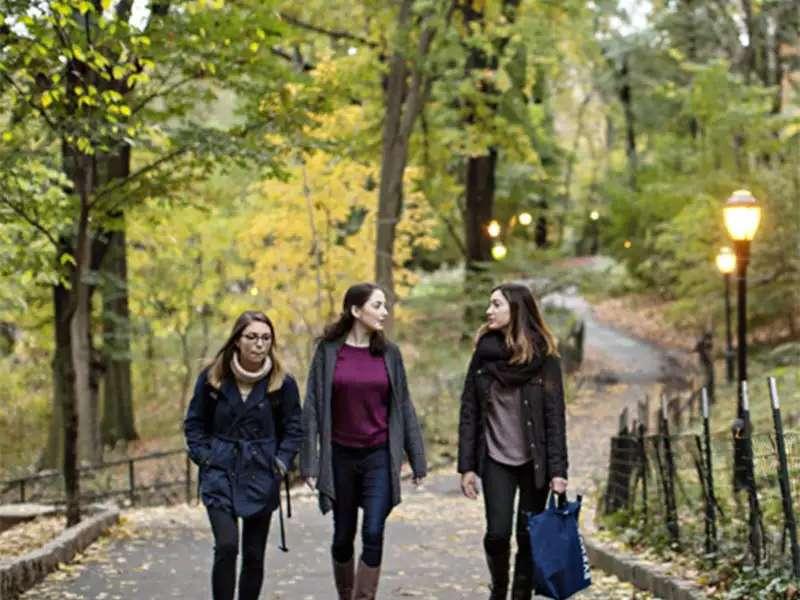 Students in Morningside Park